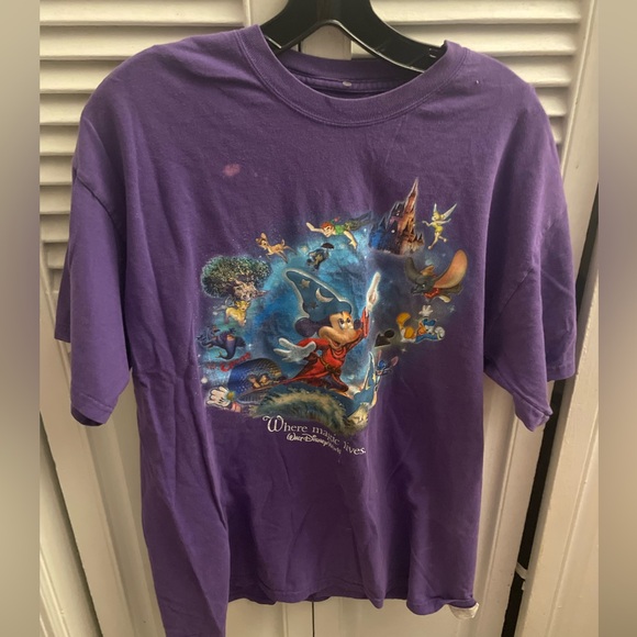 Purple Disney Walt Disney world character graphic tshirt - Picture 1 of 6